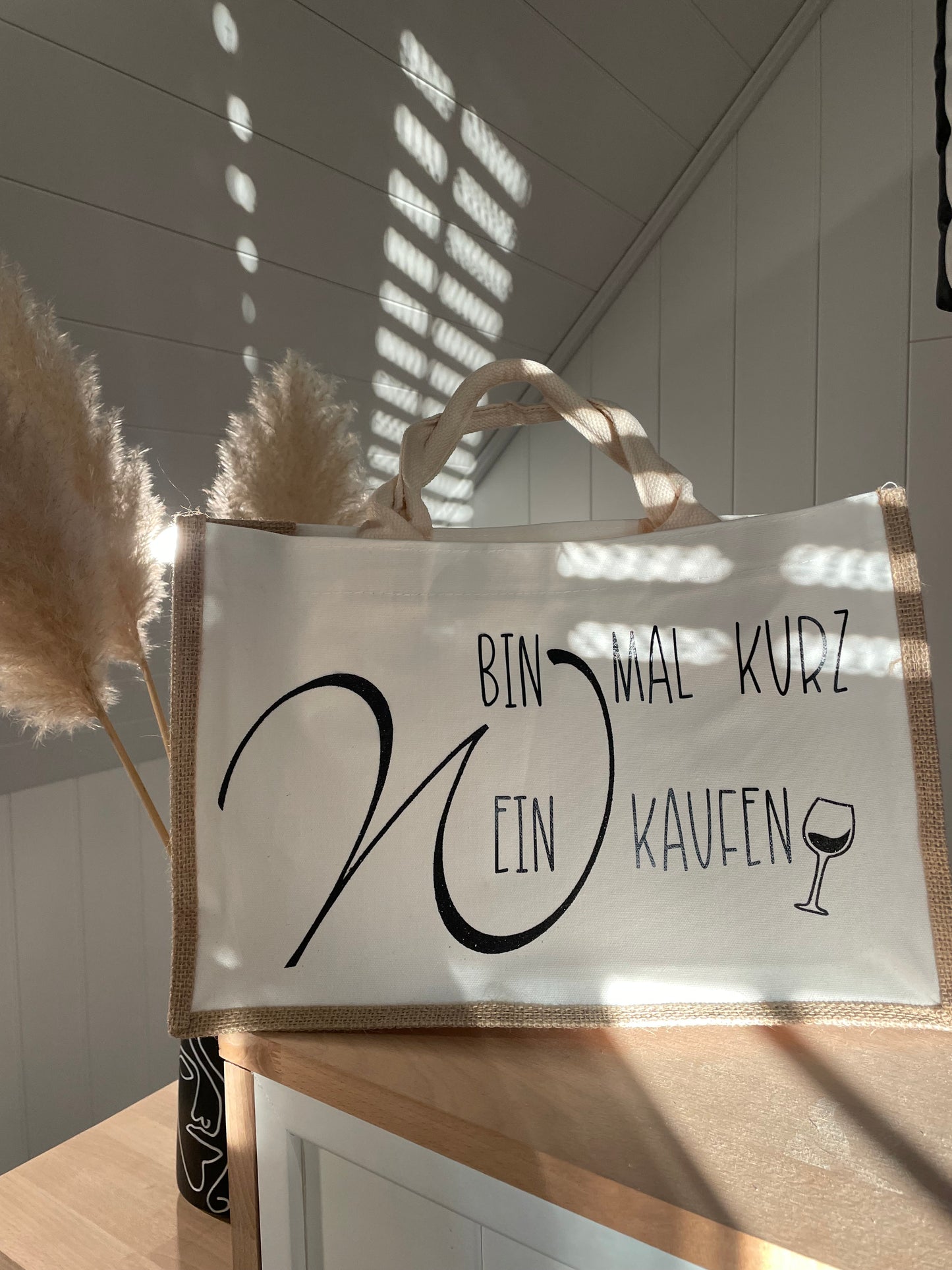 Shopper „Bin mal kurz (W)einkaufen“