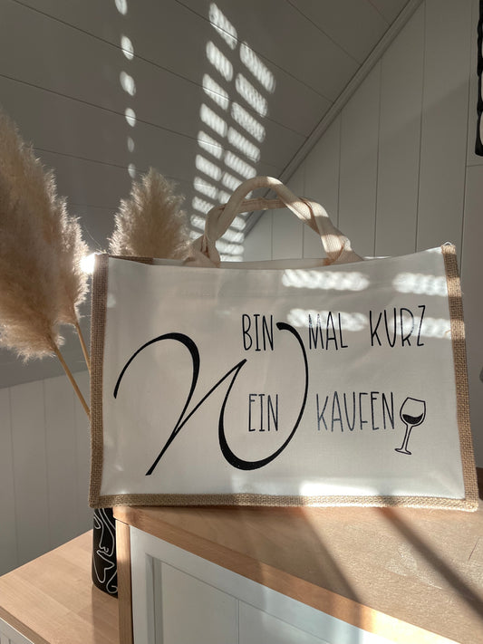 Shopper „Bin mal kurz (W)einkaufen“