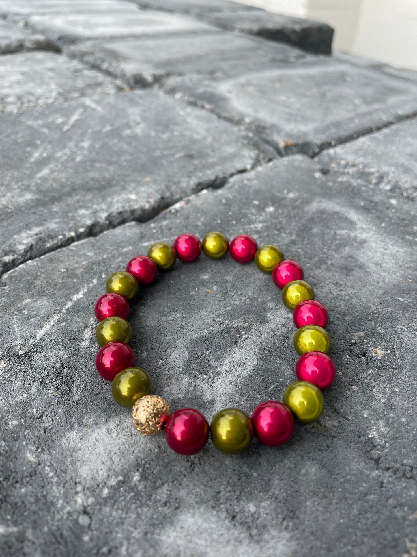 Magic Pearls Armband „10mm“ - Multicolor Autumn