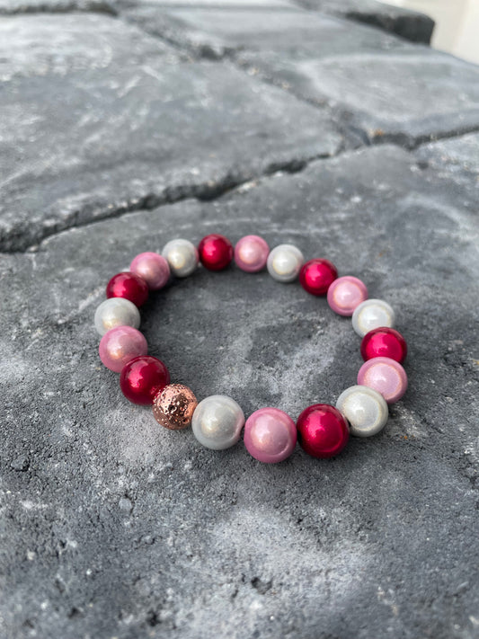 Magic Pearls Armband „10mm“ - Barbie