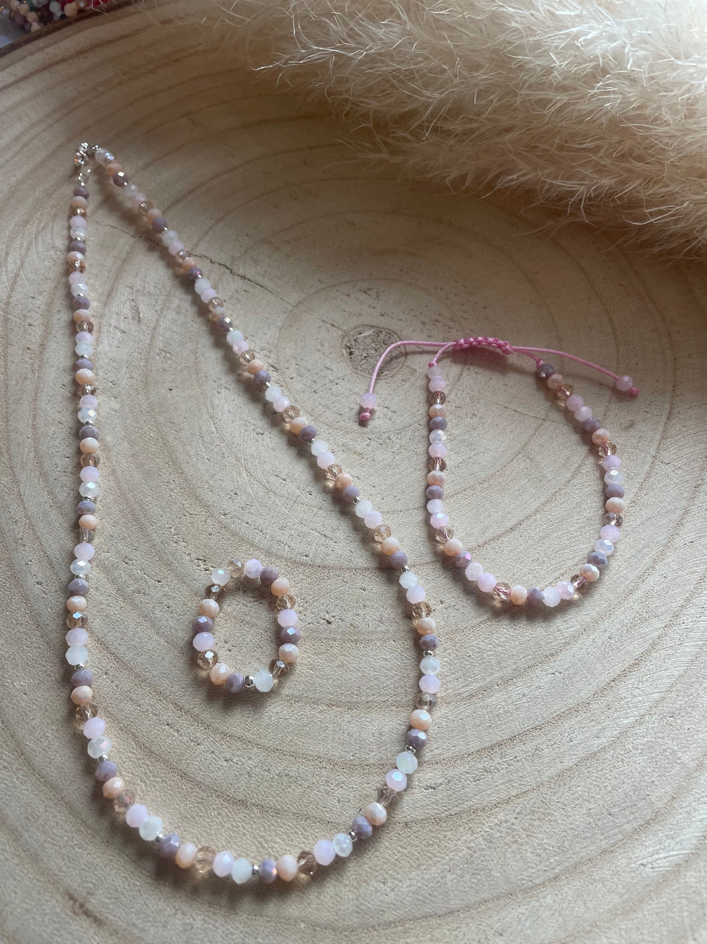 Schmuck Set „rosa“