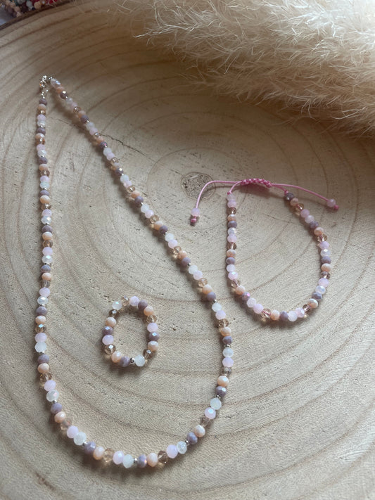 Schmuck Set „rosa“