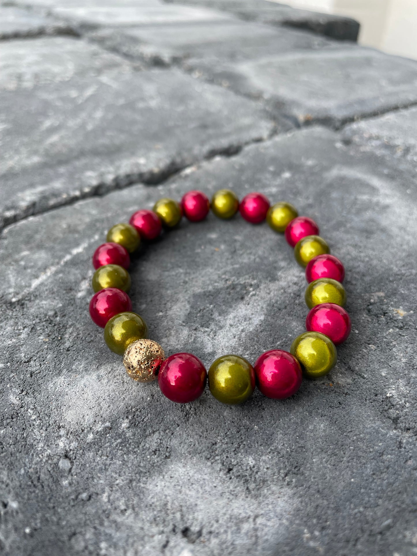 Magic Pearls Armband „10mm“ - Multicolor Autumn